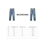  Balenciaga bullet screen back waist logo collection print stretch slim Jeans