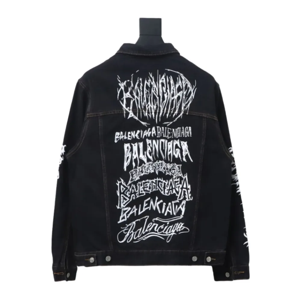 Balenciaga catwalk limited edition dragon year denim jacket