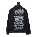  Balenciaga catwalk limited edition dragon year denim jacket