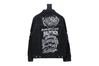 Balenciaga catwalk limited edition dragon year denim jacket 02