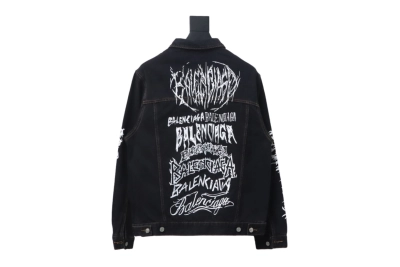 Balenciaga catwalk limited edition dragon year denim jacket 02