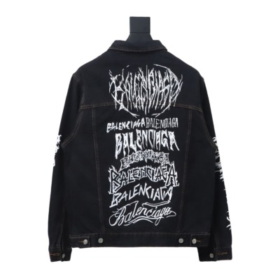  Balenciaga catwalk limited edition dragon year denim jacket 02