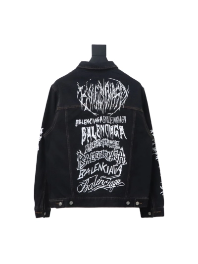 Balenciaga catwalk limited edition dragon year denim jacket 02