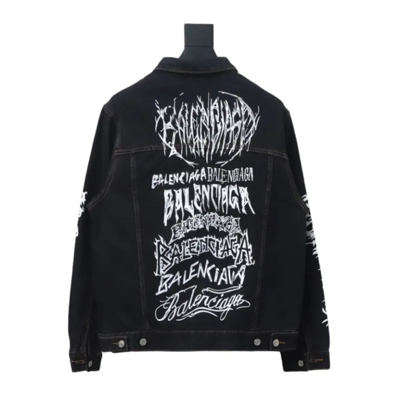 Balenciaga catwalk limited edition dragon year denim jacket