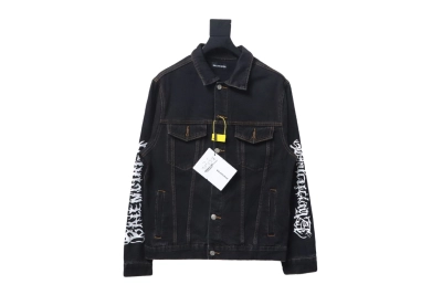 Balenciaga catwalk limited edition dragon year denim jacket 01