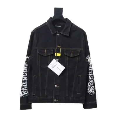 Balenciaga catwalk limited edition dragon year denim jacket 01