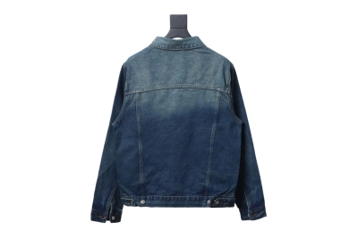 Balenciaga chest embroidered denim jacket jacket 1 02