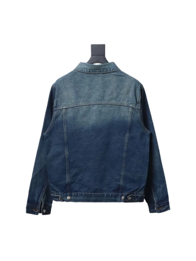 Balenciaga chest embroidered denim jacket jacket 1 02