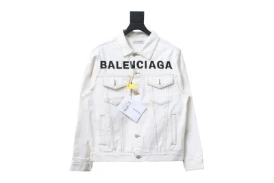 Balenciaga chest embroidered denim jacket jacket 2 01