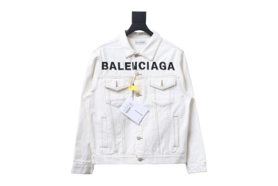 Balenciaga chest embroidered denim jacket jacket 2 01