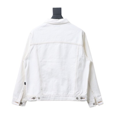  Balenciaga chest embroidered denim jacket jacket 2 02