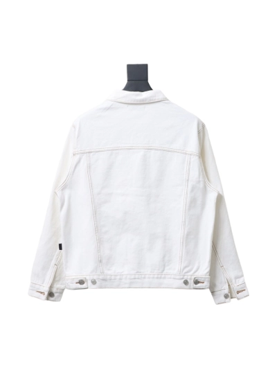 Balenciaga chest embroidered denim jacket jacket 2 02