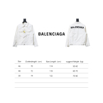  Balenciaga classic back letter denim jacket