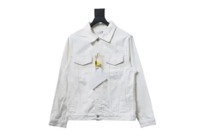 Balenciaga classic back letter denim jacket 01