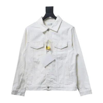 Balenciaga classic back letter denim jacket 01