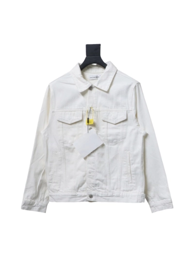 Balenciaga classic back letter denim jacket 01