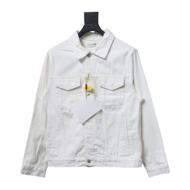  Balenciaga classic back letter denim jacket