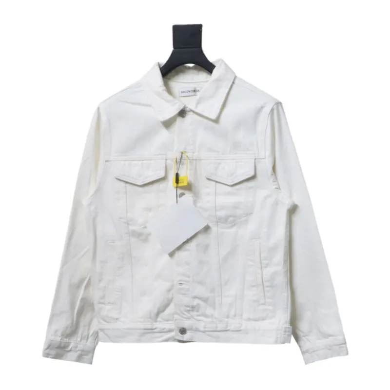 Balenciaga classic back letter denim jacket