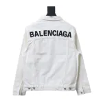Balenciaga classic back letter denim jacket