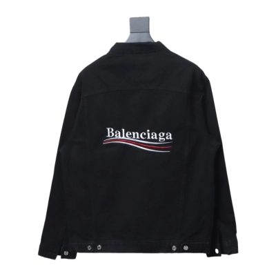 Balenciaga classic embroidered cola denim jacket 02