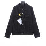  Balenciaga double B graffiti washed denim jacket