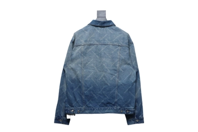 Balenciaga laser full print denim jacket 02