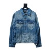 Balenciaga laser full print denim jacket