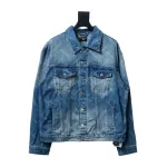 Balenciaga laser full print denim jacket