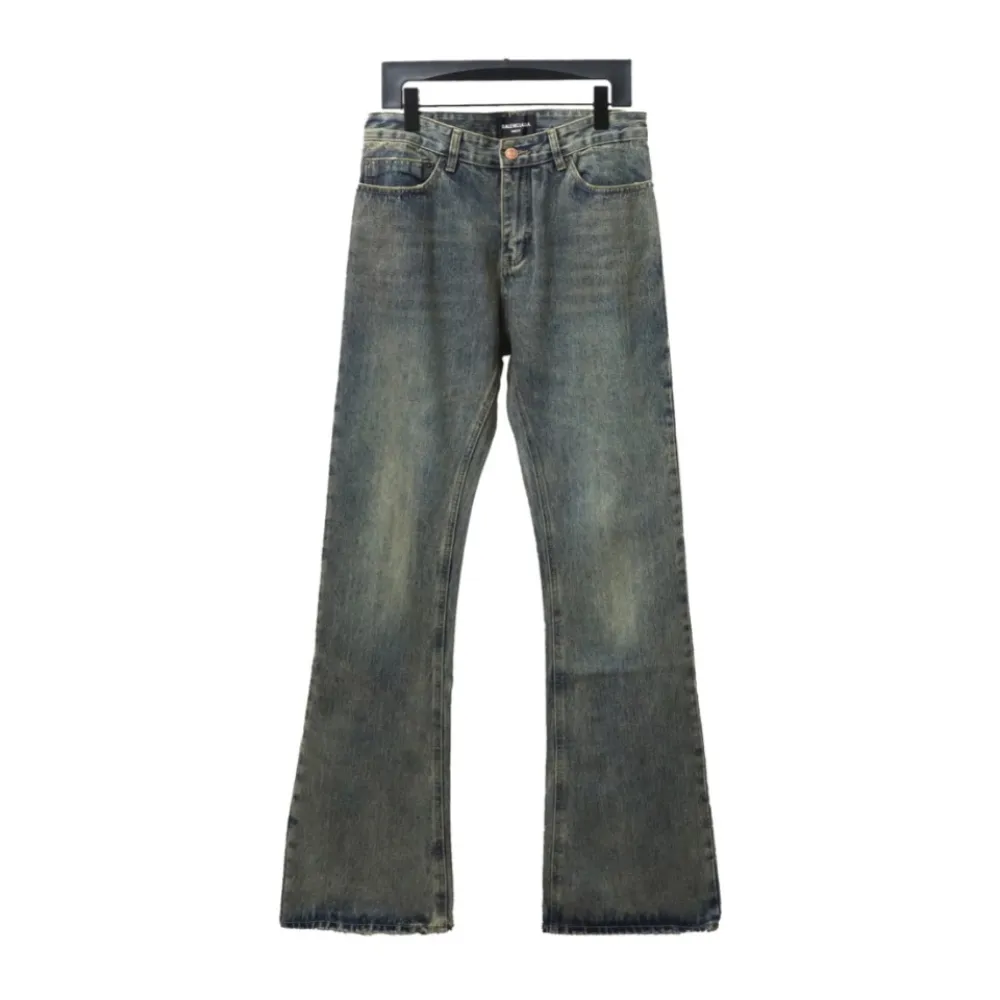 Balenciaga LOOK BOOK blue washed orange flared Jeans