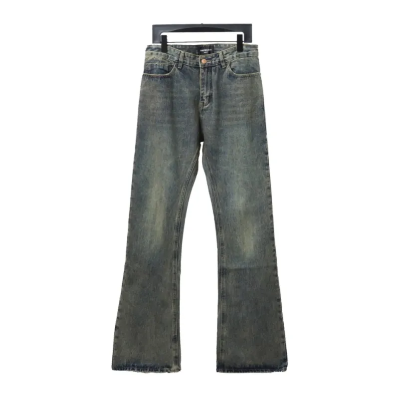 Balenciaga LOOK BOOK blue washed orange flared Jeans