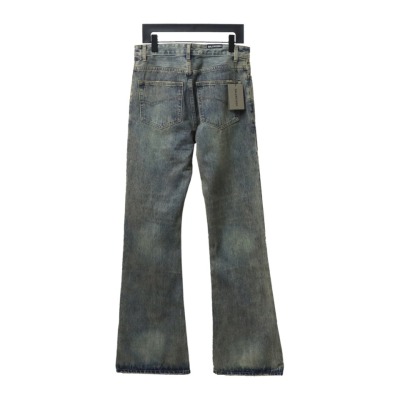 Balenciaga LOOK BOOK blue washed orange flared Jeans 02