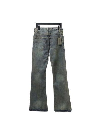 Balenciaga LOOK BOOK blue washed orange flared Jeans 02