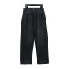 Balenciaga Washed black loose wide-leg Jeans