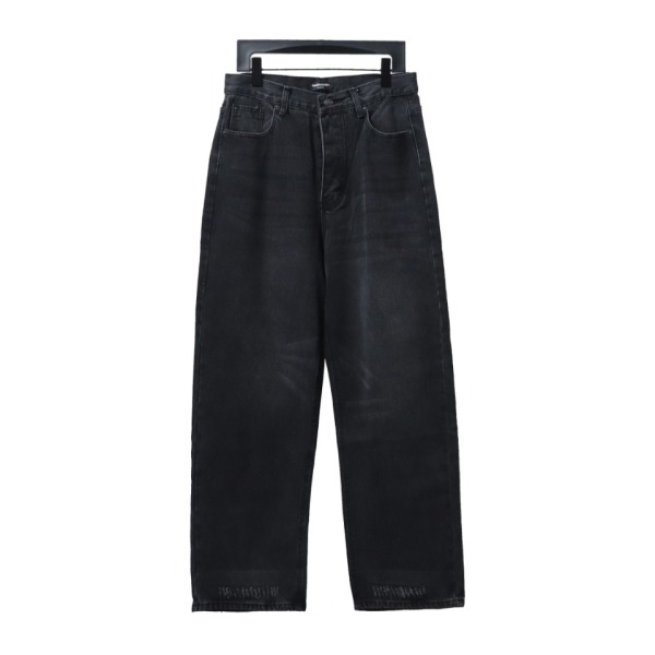 Balenciaga Washed black loose wide-leg Jeans