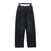 Balenciaga Washed black loose wide-leg Jeans