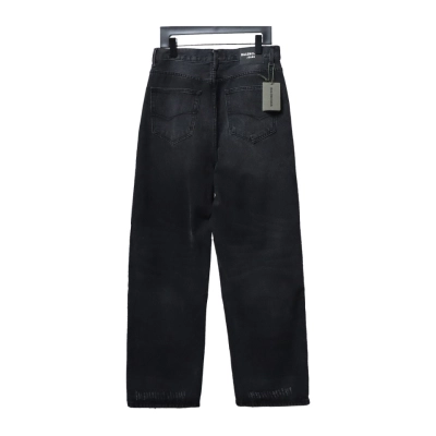 Balenciaga Washed black loose wide-leg Jeans 02