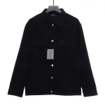 Balenciaga back hot-drilled letter denim long-sleeved jacket
