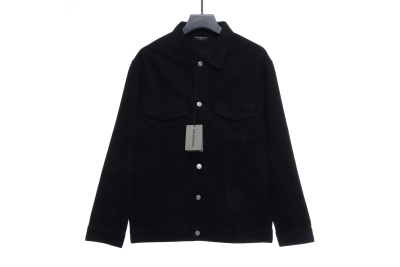 Balenciaga back hot-drilled letter denim long-sleeved jacket 01