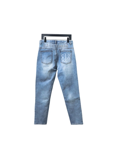 Balenciaga back pocket double B Jeans 02