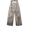 Balenciaga catwalk graffiti denim Jeans