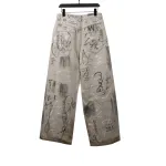 Balenciaga catwalk graffiti denim Jeans