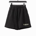 Balenciage distressed tape Short Pants black