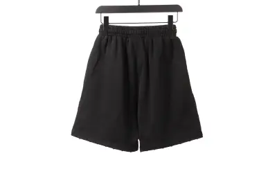 Balenciaga distressed washed cola embroidered Short Pants 02