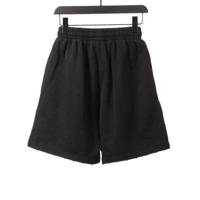  Balenciage distressed washed cola embroidered Short Pants 02