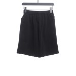 Balenciage distressed washed lock embroidered Short Pants 1