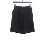  Balenciage distressed washed lock embroidered Short Pants 1