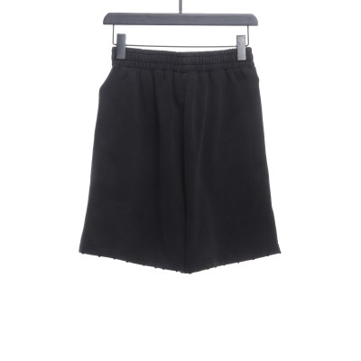  Balenciage distressed washed lock embroidered Short Pants 1 02