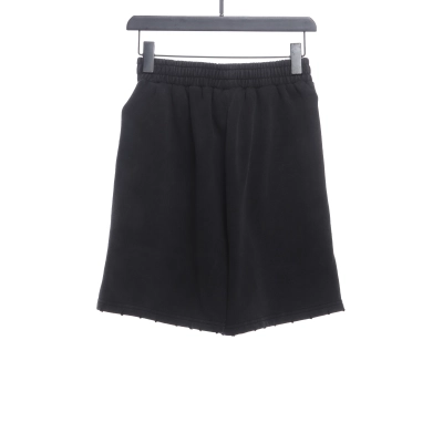 Balenciaga distressed washed lock embroidered Short Pants 1 02
