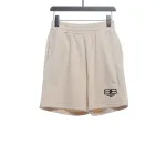  Balenciage distressed washed lock embroidered Short Pants 2