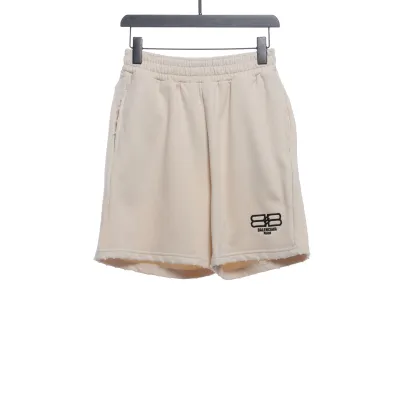  Balenciage distressed washed lock embroidered Short Pants 2 01